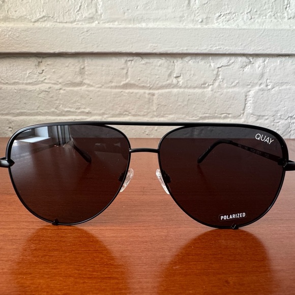 Quay Polarized Black High Key Sunglasses. Brand New - Picture 1 of 6